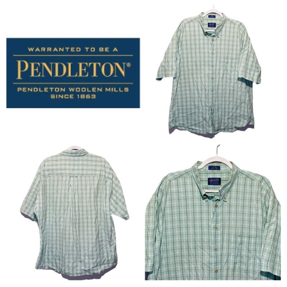 Pendleton Short Sleeve Button-Up Plaid Shirt - Excellent Condition